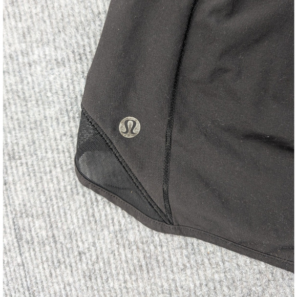 Lululemon Hotty Hot Shorts Womens 4 Black Lined Athletic Running Training Gym - Picture 6 of 7